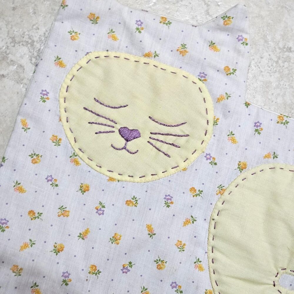 vintage cottagecore grandmacore cat tea cozy